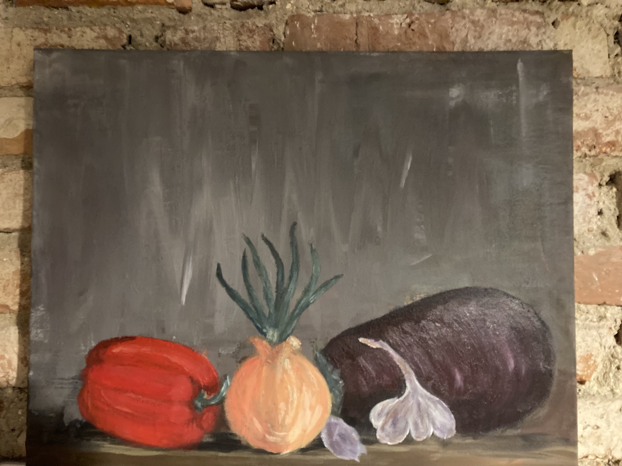 Vegetables - acrylic painting on canvas