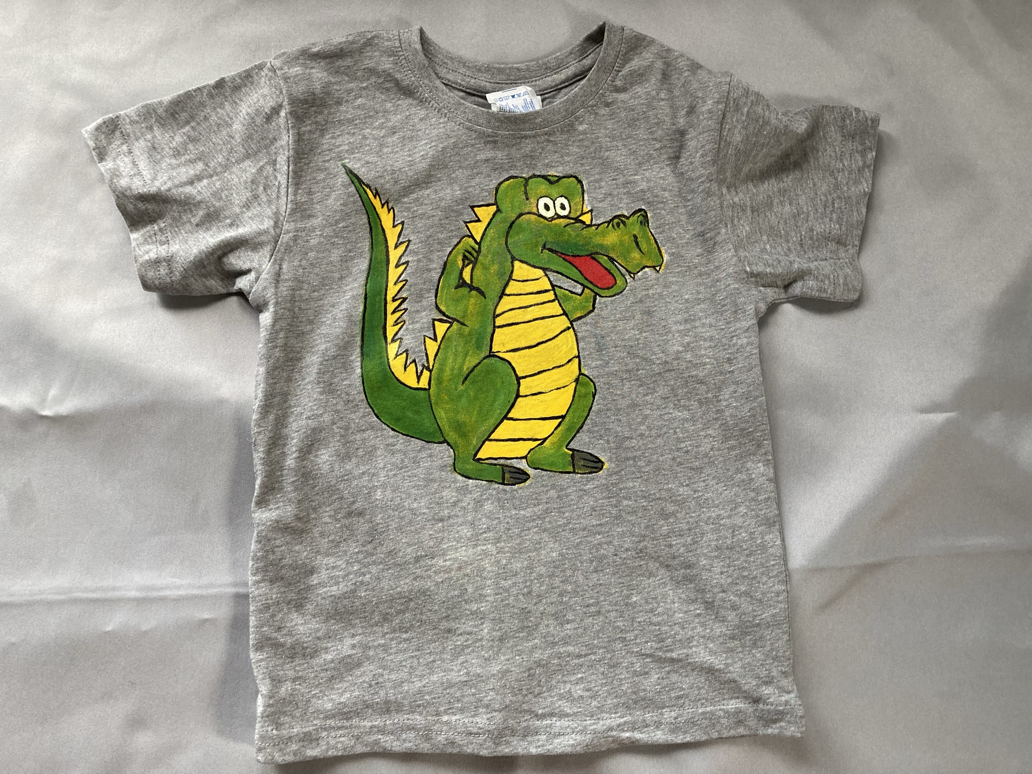 Crocodile - hand-painted children's T-shirt