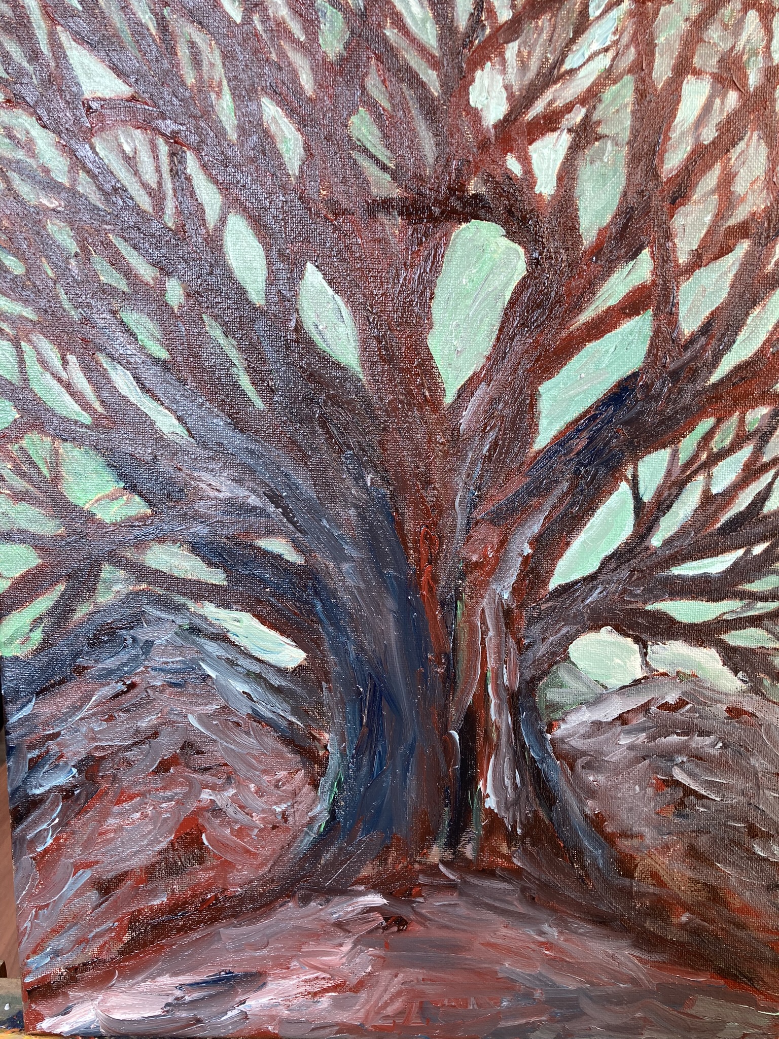 Tree - oil painting on canvas